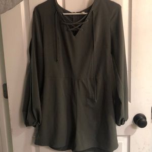 Target Olive Green Romper
